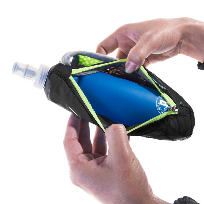 LX LERMX LERMX Quick Grip Chill 17 oz Handheld soft Flask Water Bottle Hydration Pack (17 oz Black) - Image 3